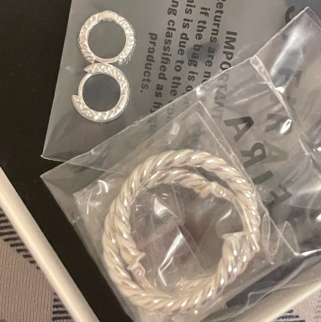 Silverörhängen safira - 90