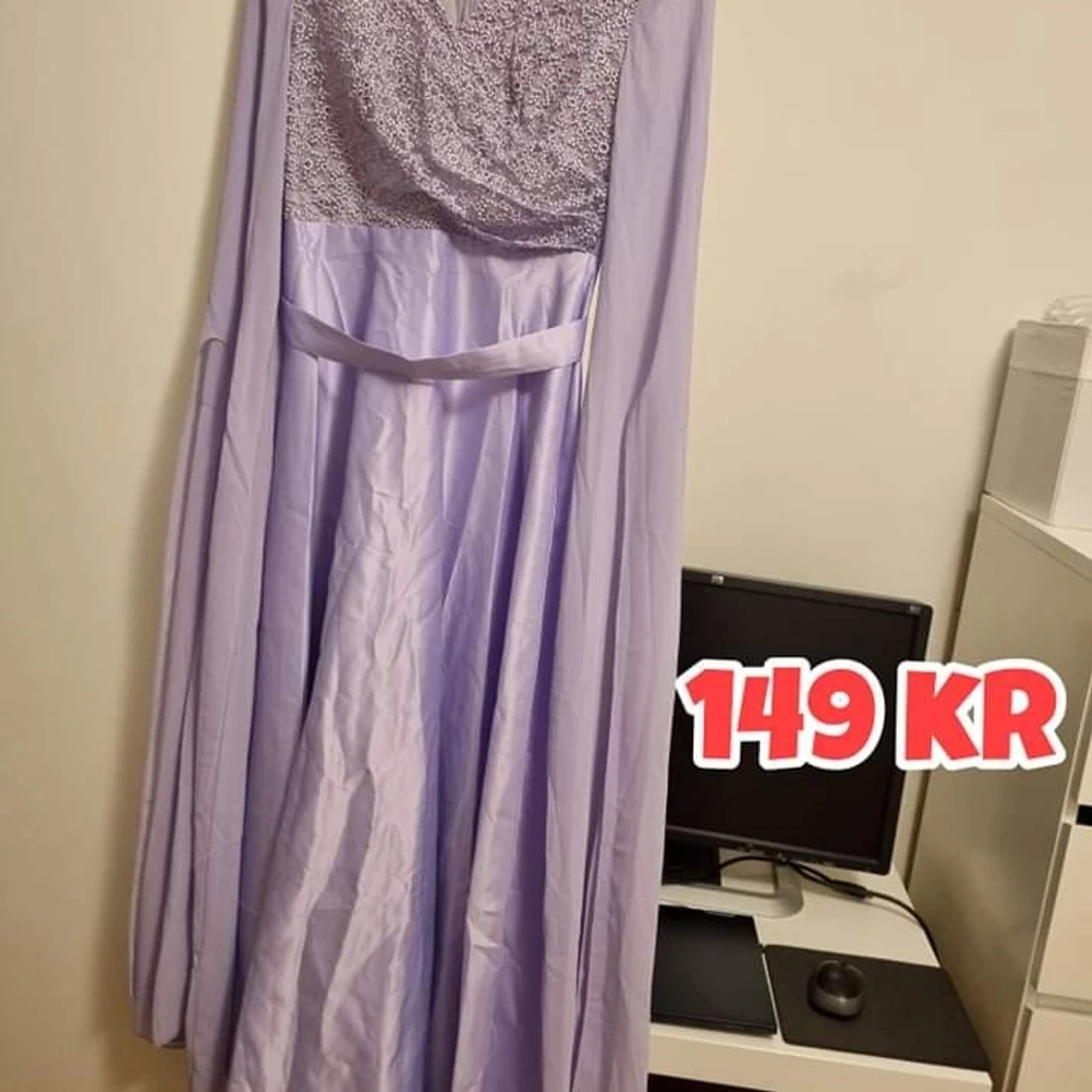 Long purple Dress