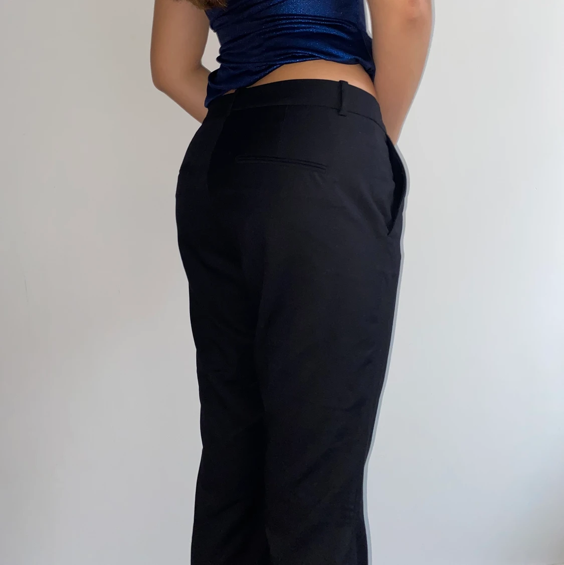 lågmidjade kostym byxor - 90