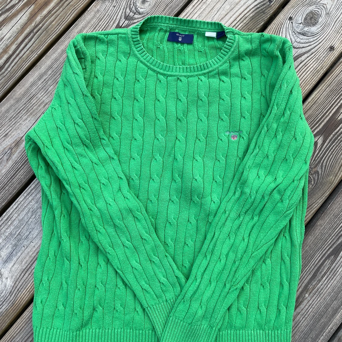Kabelstickad Gant tröja i stl 146-152