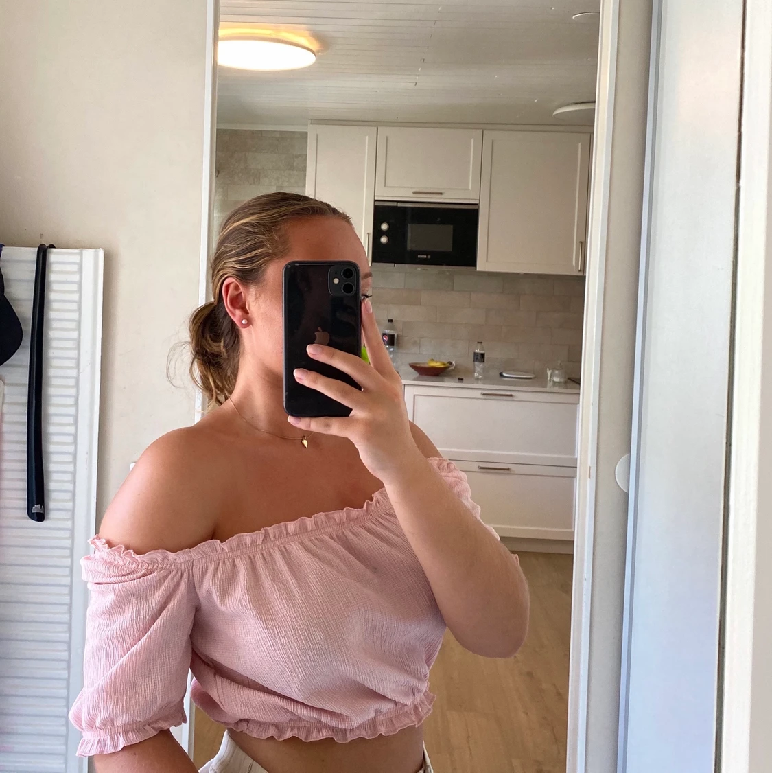 Rosa off shoulder blus strl s