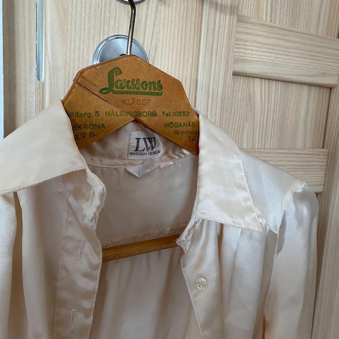 Satinskjorta Swedish Design strl XS - 90