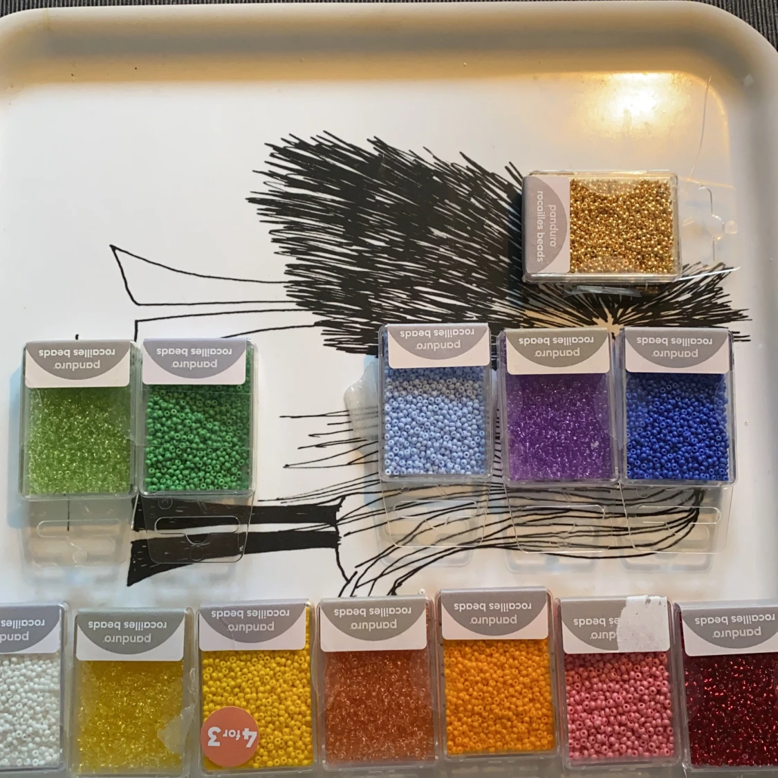 Pärlhalsband med blommor🌼🌸 - 90