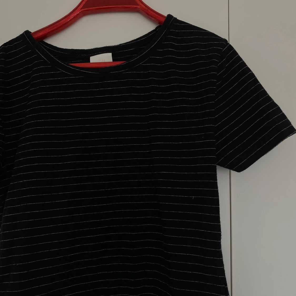 Svart randig T-shirt från hm