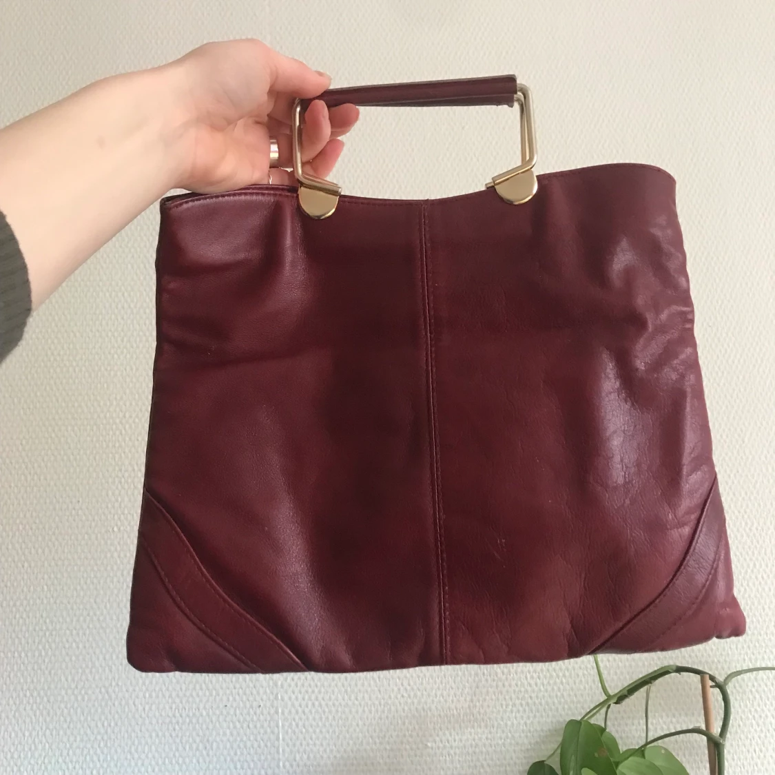 Väska i äkta skinn - 90