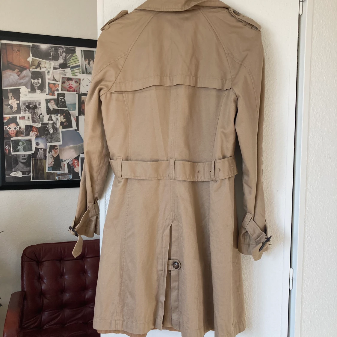 Kort beige trenchcoat  - 91