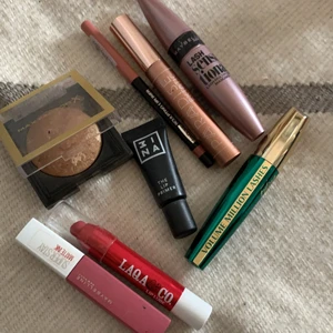 Sminkpaket - Allt är använt men det finns mycket produkt kvar och allt är bra. Säljer pga kommer ej till användning. Köp allt för 200kr + frakt eller välj själv vilka du vill köpa. 