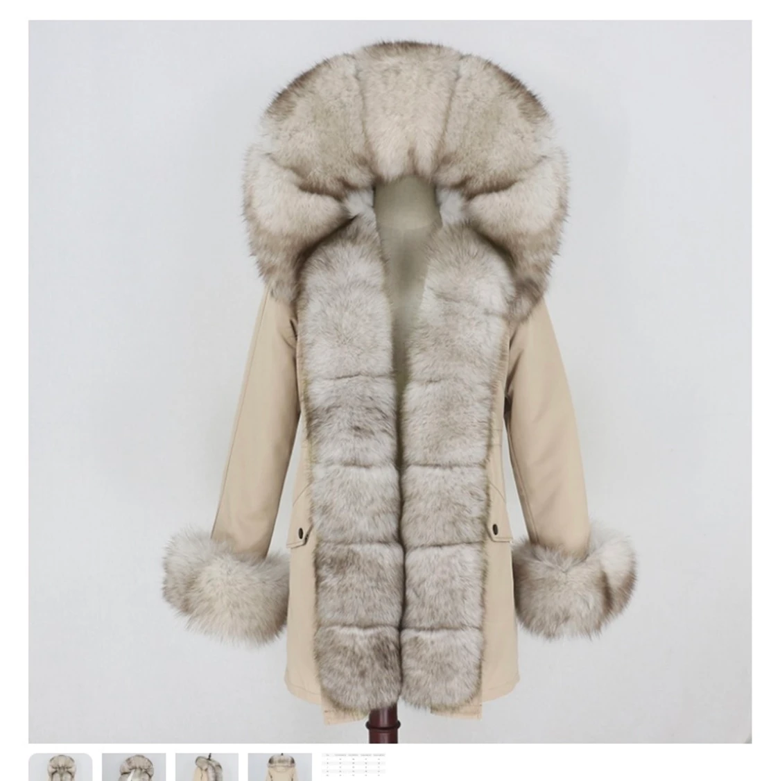 Jacka med äkta päls - 91