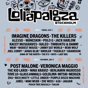 Säljer EN 3-dagars biljett till lollapalooza 1-3 juli 2022! Skriv privat för mer information <3