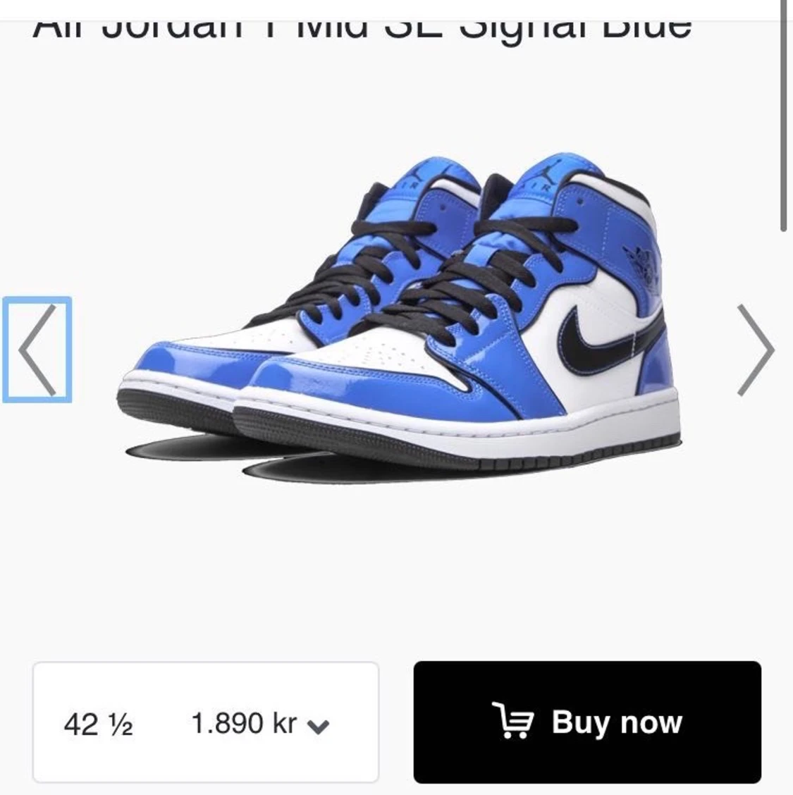 Jordan 1 signal blue