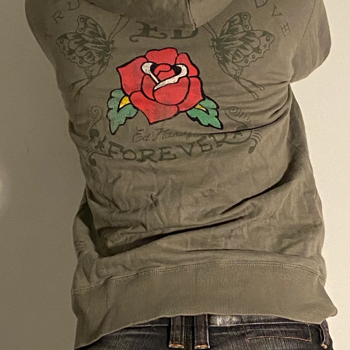 Skitsnygg ed hardy zip up hoodie - 90