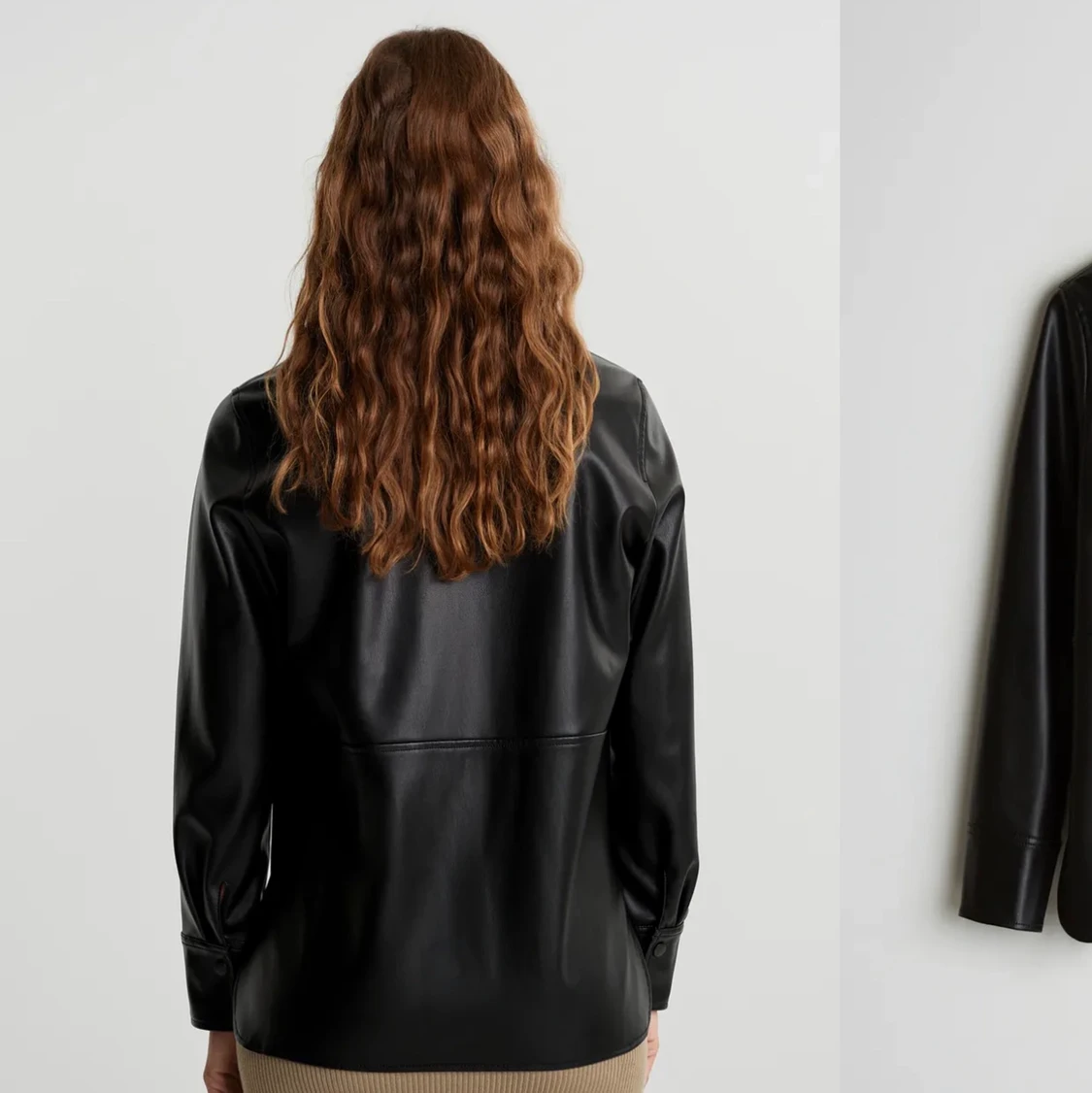 PU skjorta från Gina tricot.  - 90