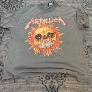 Fin grå Metallica T-shirt som knappt använts. En oversized tröja med tryck på framsidan.