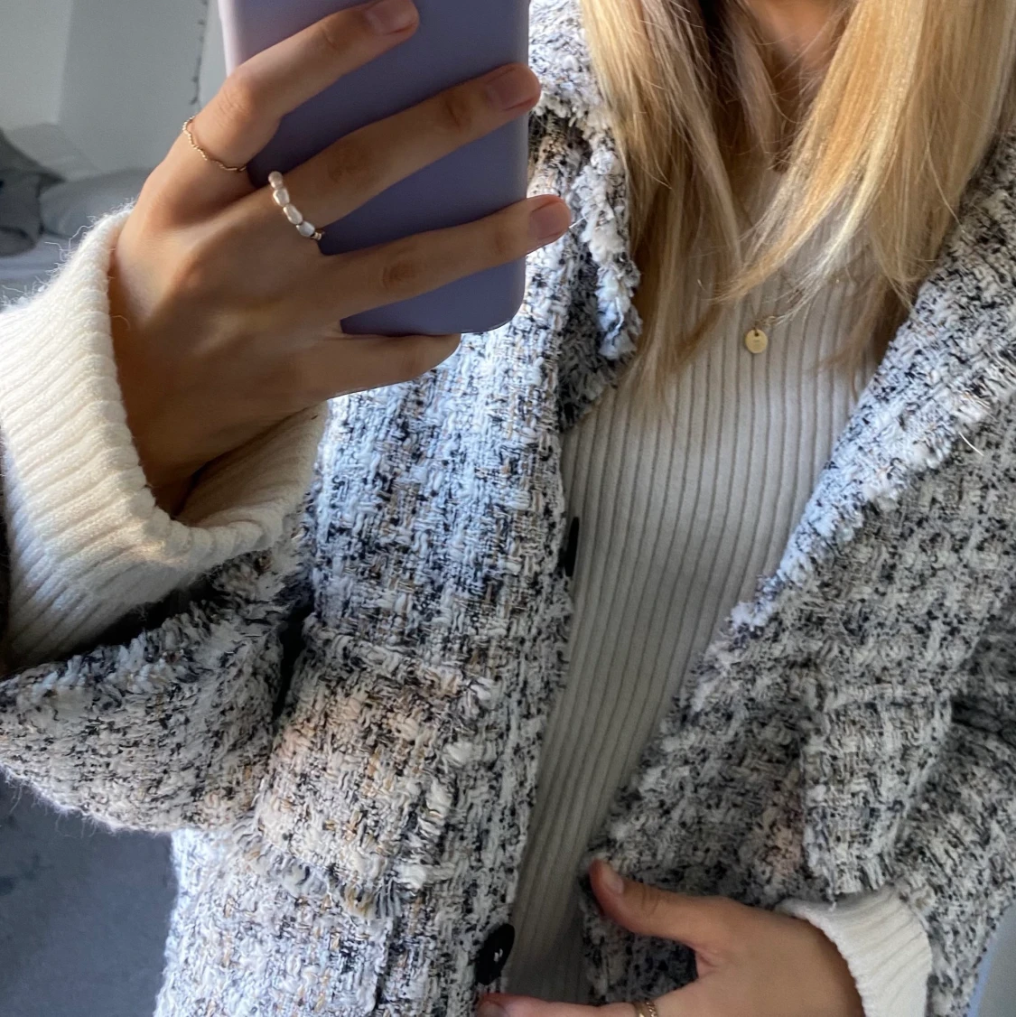 Strukturvävd jacka⭐️🍒 - 90