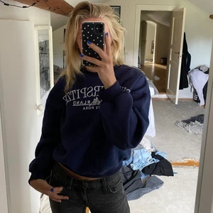 Sweatshirt - Sweatshirt mörkblå från shein