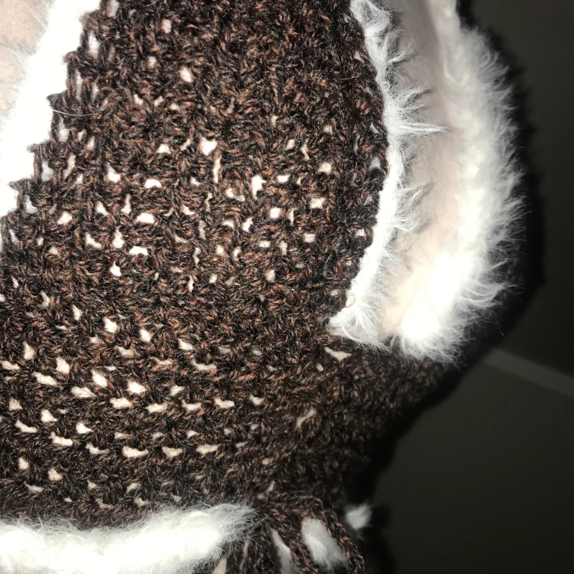 Brun virkad bralette - 90