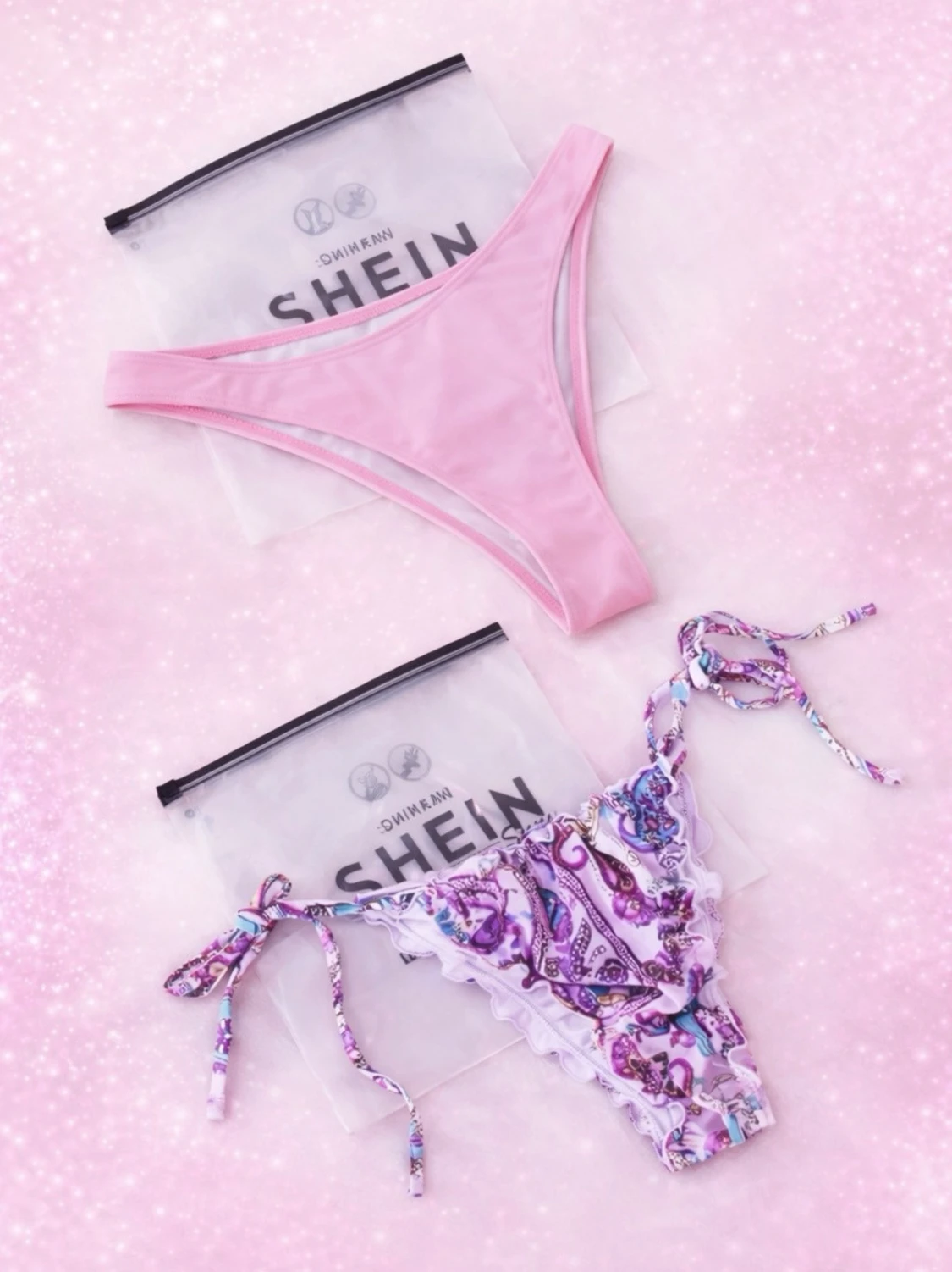 2st Nya & oanvända bikiniunderdelar från SHEIN – storlek S