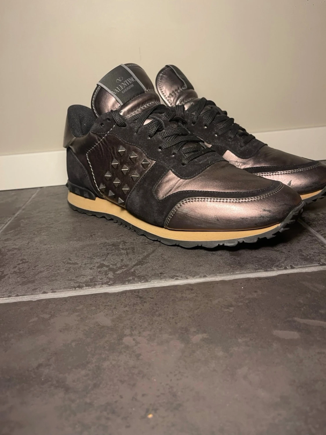 Valentino Garavani metallic sneakers