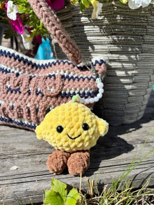 Bagcharm citron 🍋  - Virkad av mig 🌸