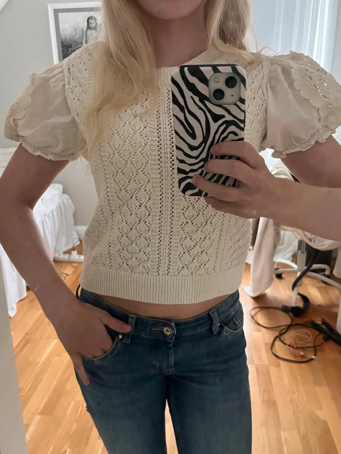 Broderad topp