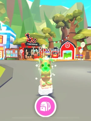 Mega neon German shepherd från Adopt Me -  samlare av digitala husdjur och Roblox-fans.