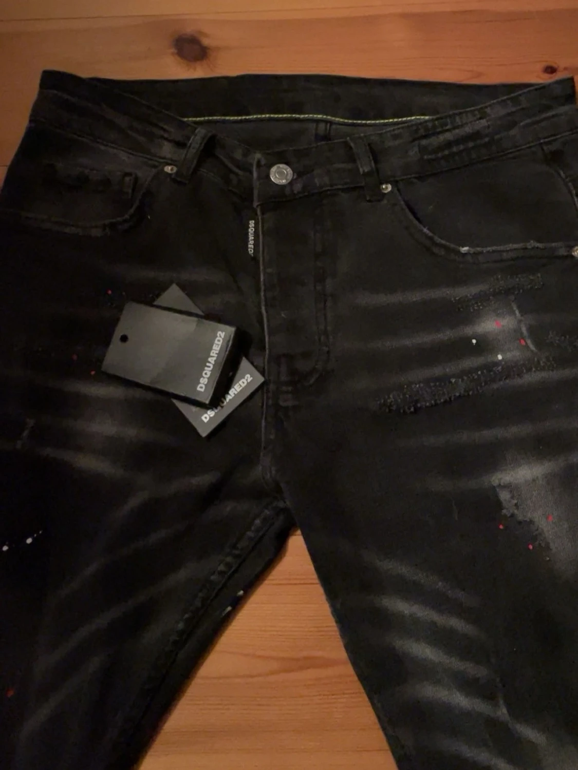 Svarta Dsquared2 jeans med detaljer - 5
