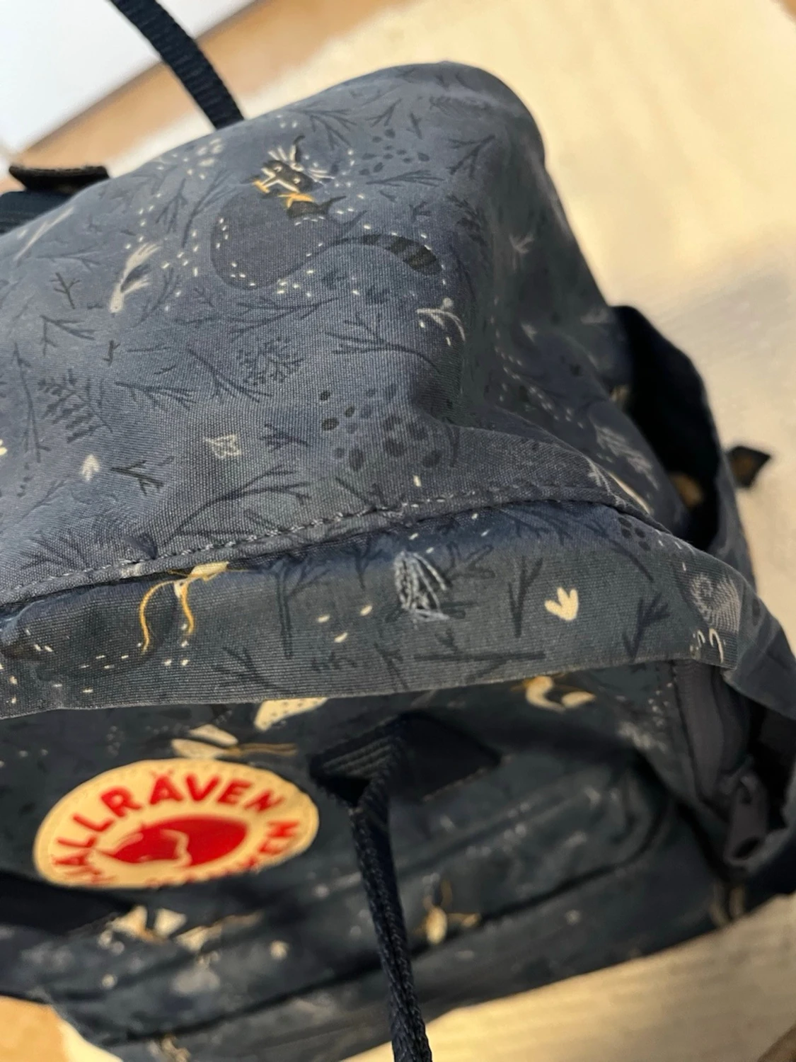 Blå Fjällräven Kånken ryggsäck mönstrad - 1