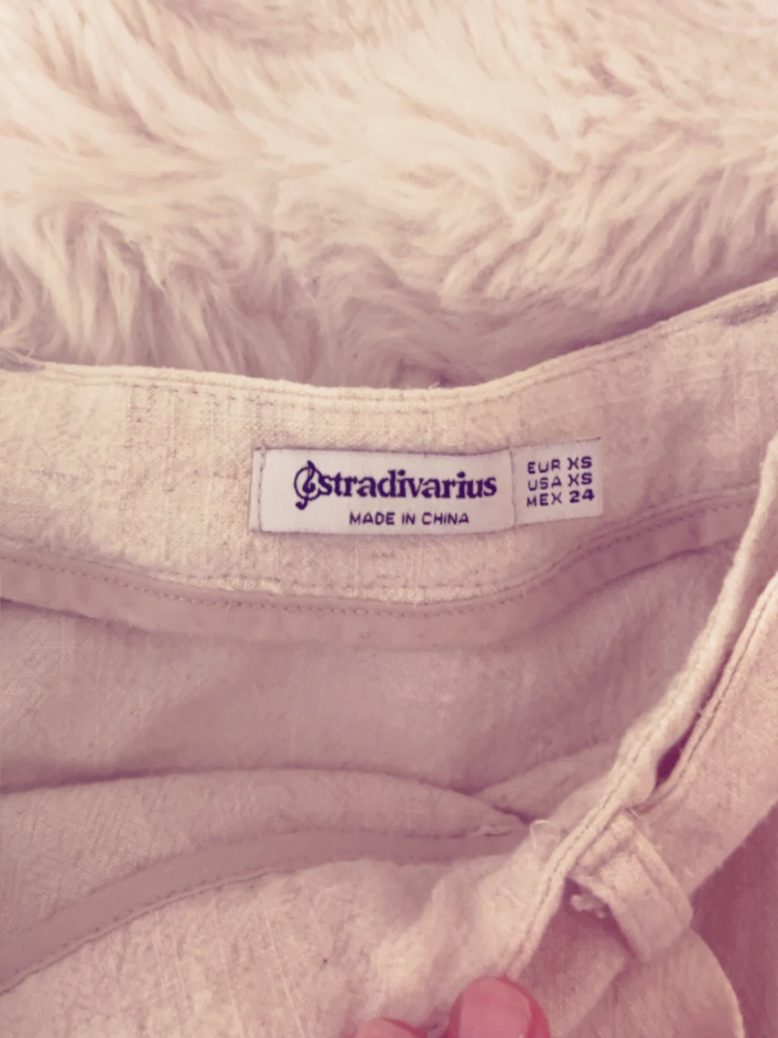 Beige kjol med volang från Stradivarius - 1