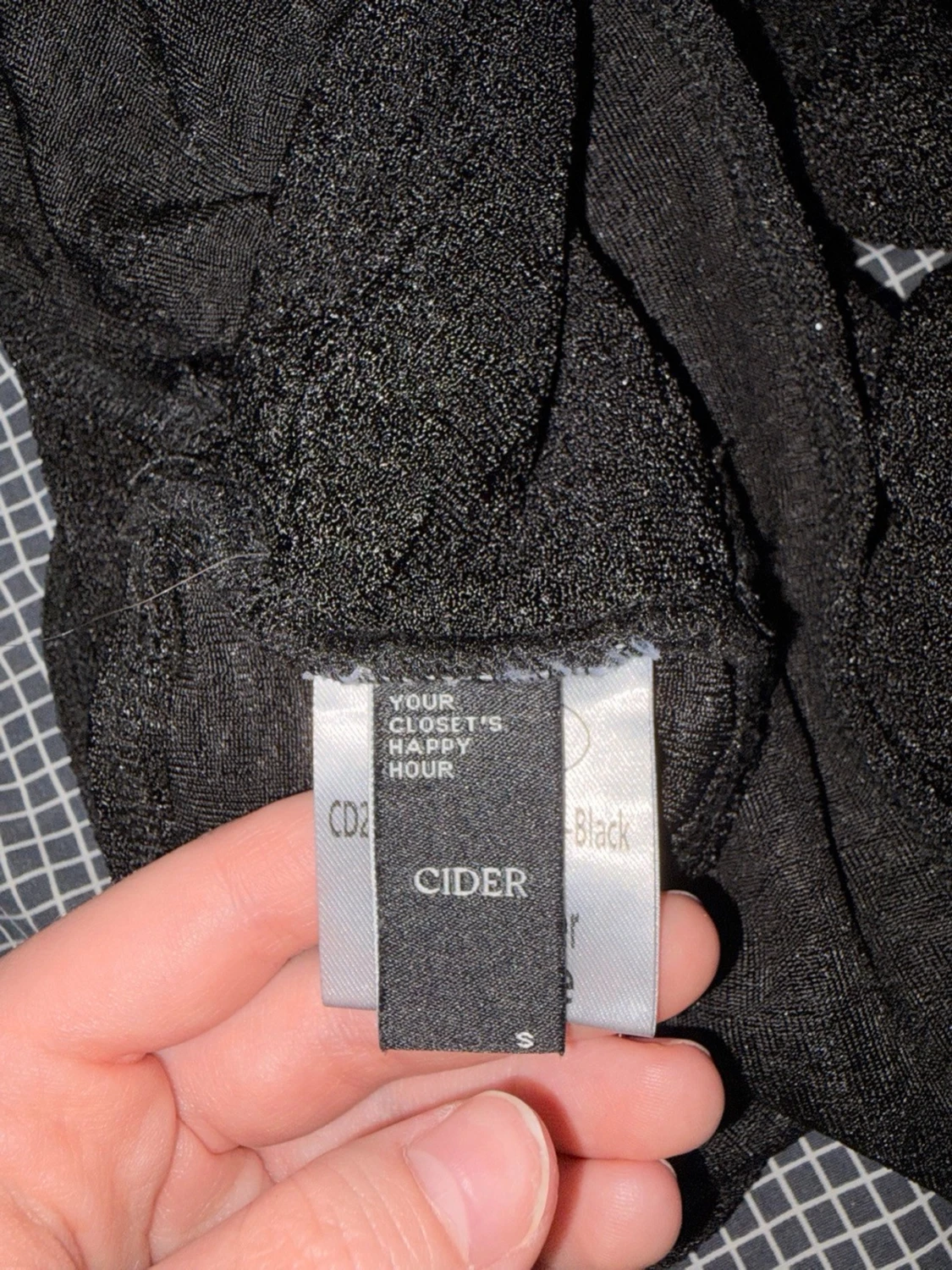 Svart glittrig halterneck topp - 2