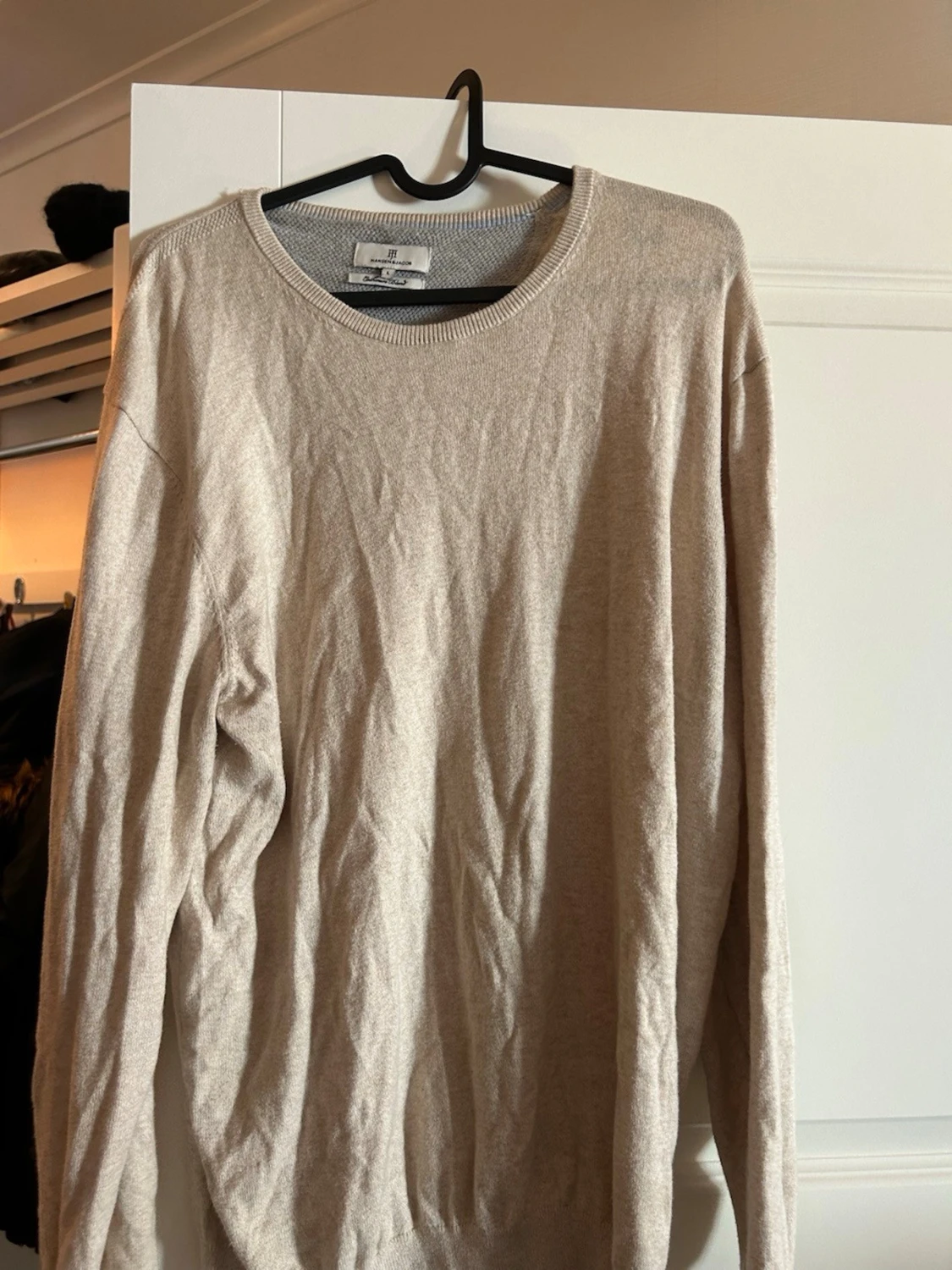 Beige cashmereblandad tröja Hansen & Jacob