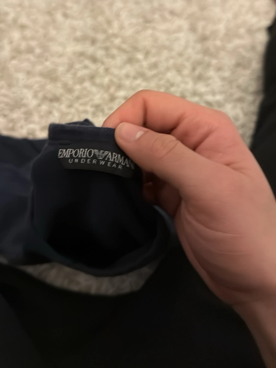 Mörkblå t-shirt Emporio Armani - 1