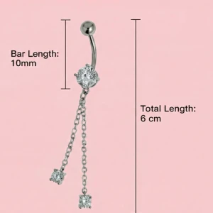 ✨ NY! Högkvalitativ navelpiercing med hänge (Kirurgiskt stål 316L)  - ✨ NYTT oanvänt smycke i kirurgiskt stål! 🌸 Hållbart & Rostfritt: Slitstarkt 316L-stål som inte oxiderar eller rostar av fukt. 🌸 Säkert: Industristandard, skonsamt för läkta piercingar.  🛍️ 30 % BUNDLE-RABATT! Köp fler artiklar från min shop och få 30 % på allt! ✨ 📦 Frakt: Endast spårbart via Plick SafePay för vår trygghet.