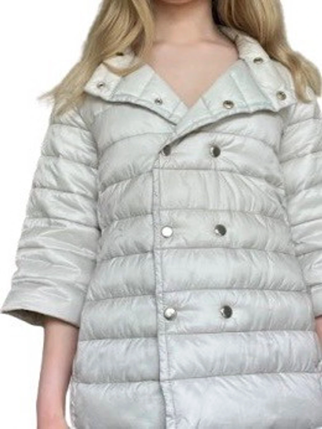 Beige herno liknande jacka - 2