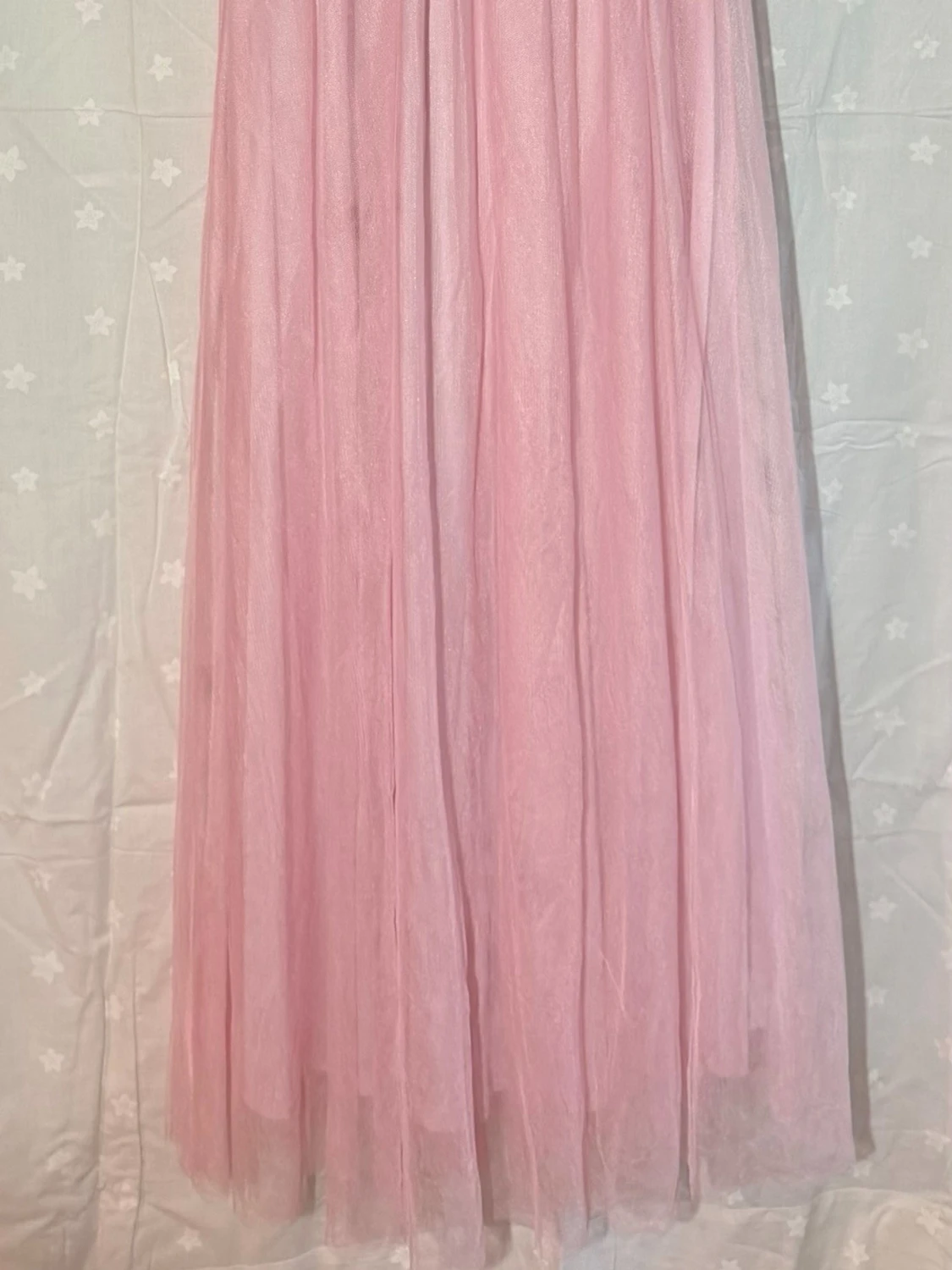 Lång rosa klänning - 3