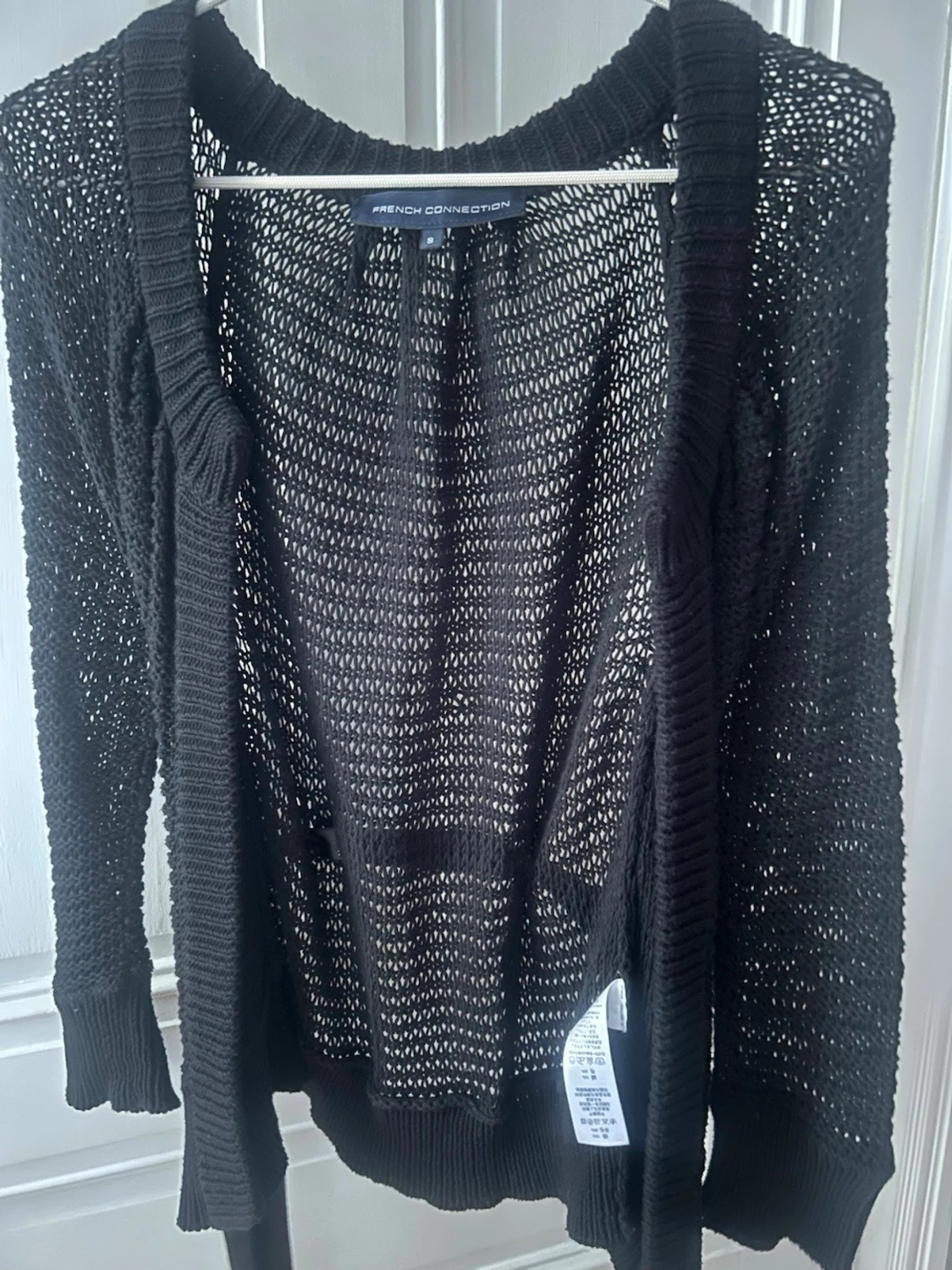Svart stickad kofta French Connection