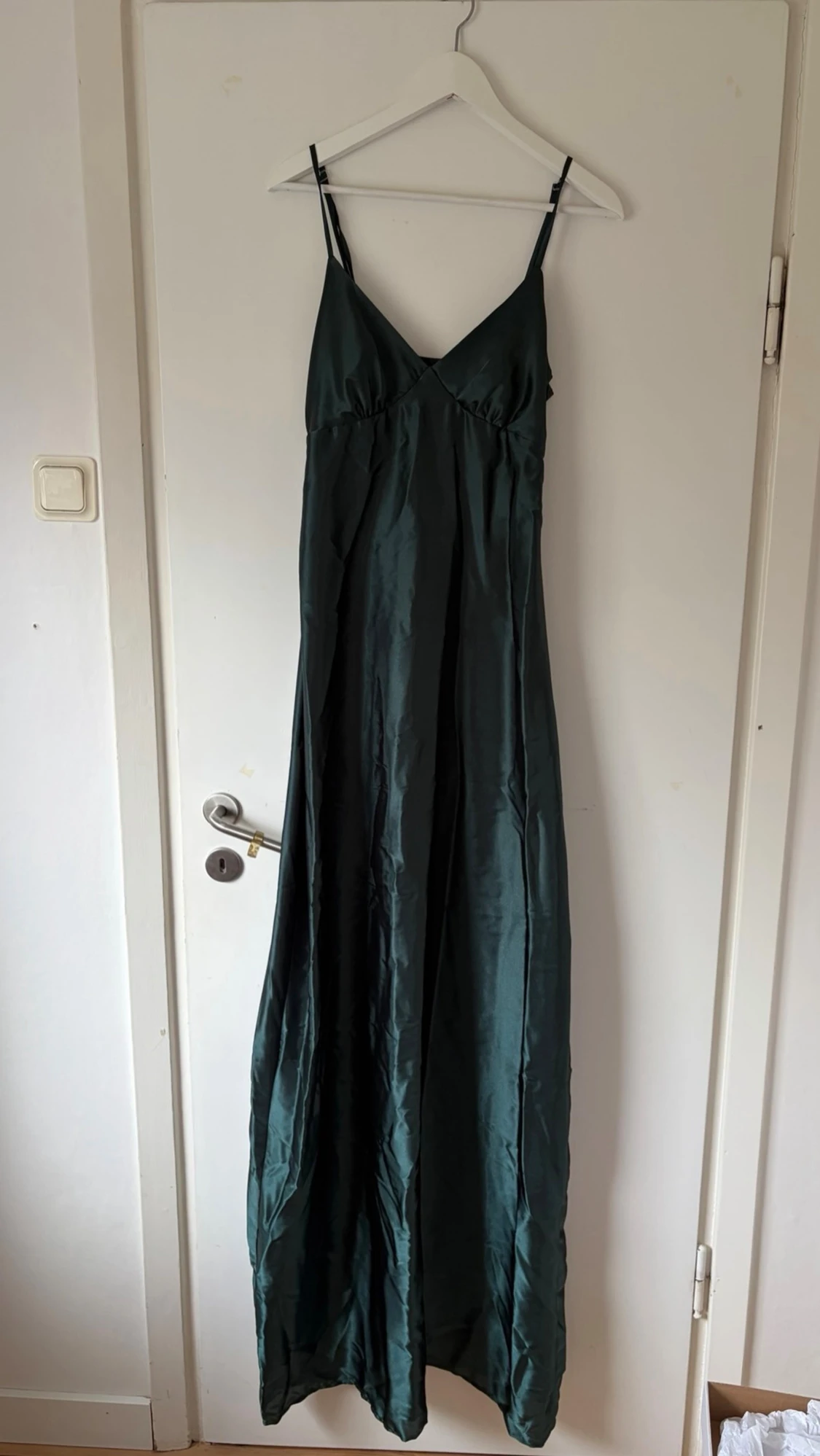 Mörkgrön balklänning (extra lång) från by Stina - 1