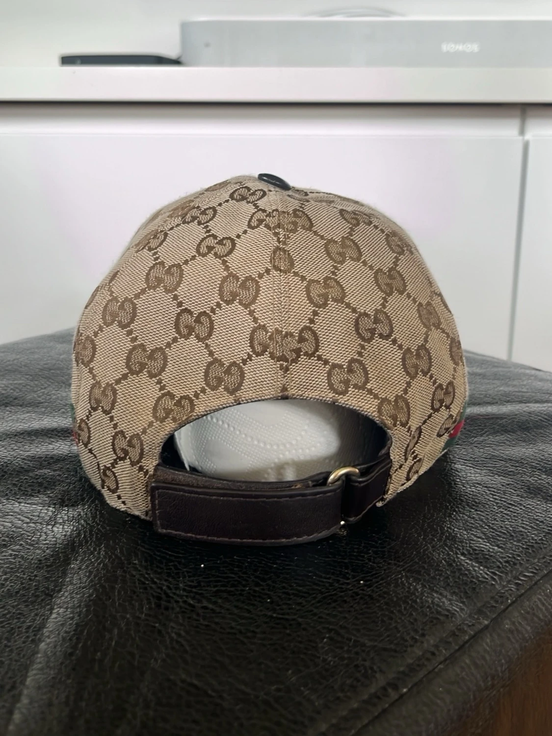 Gucci beige keps med GG-mönster - 3