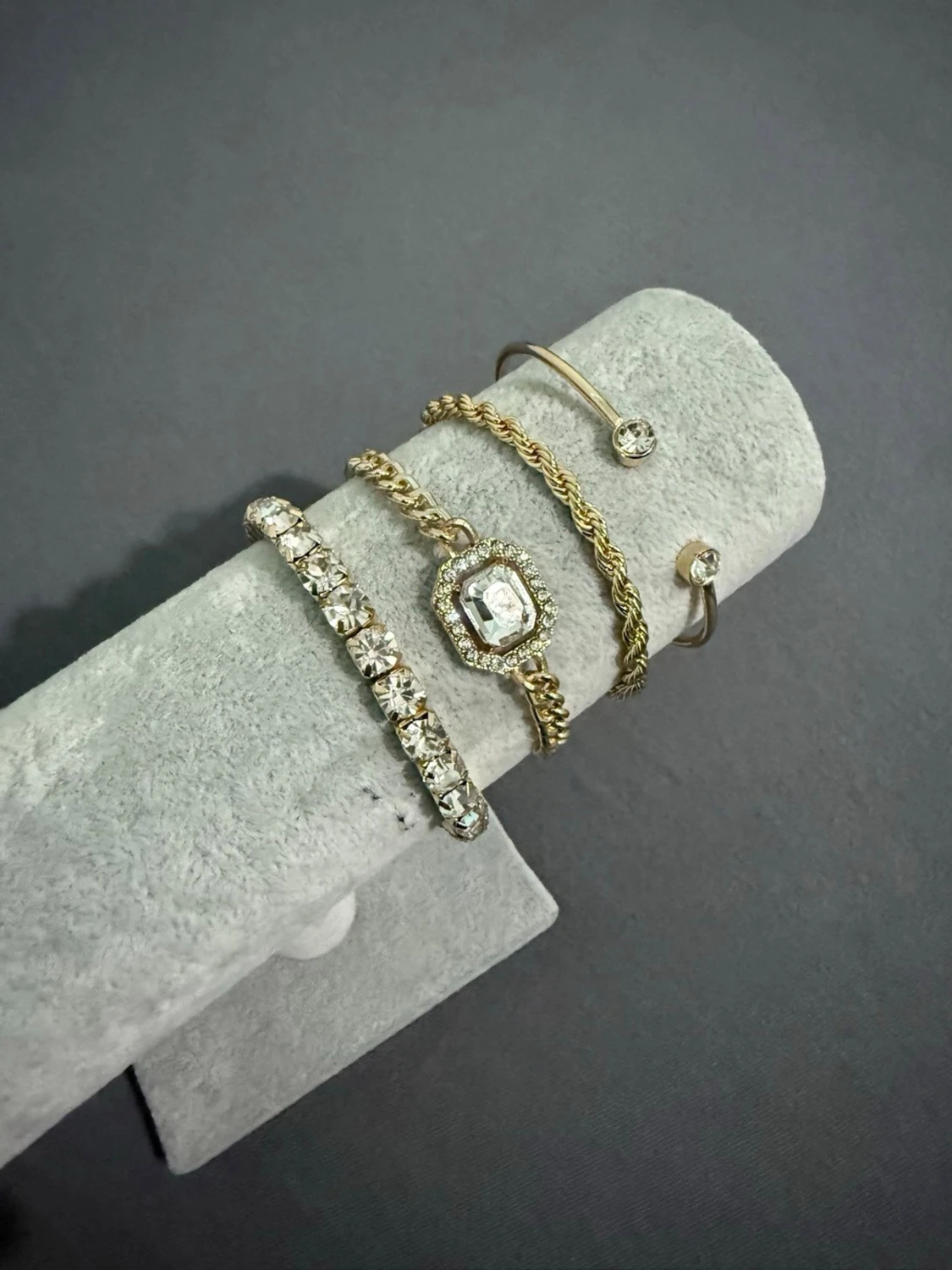 Guld Armband Set