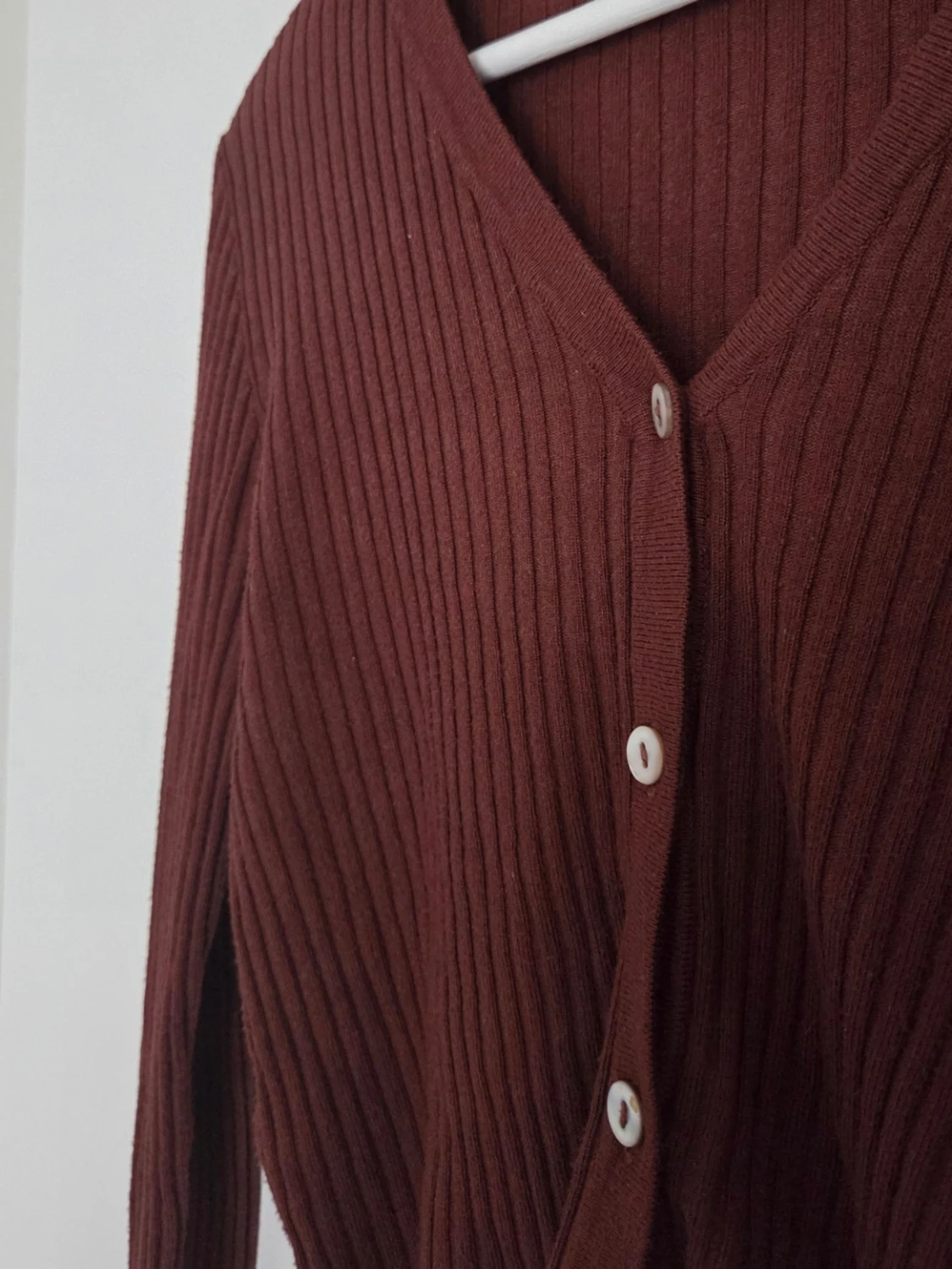 Brun ribbad topp - 1