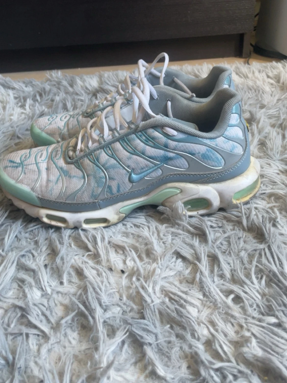 Nike Air Max Plus Tn vita/blå sneakers - 2