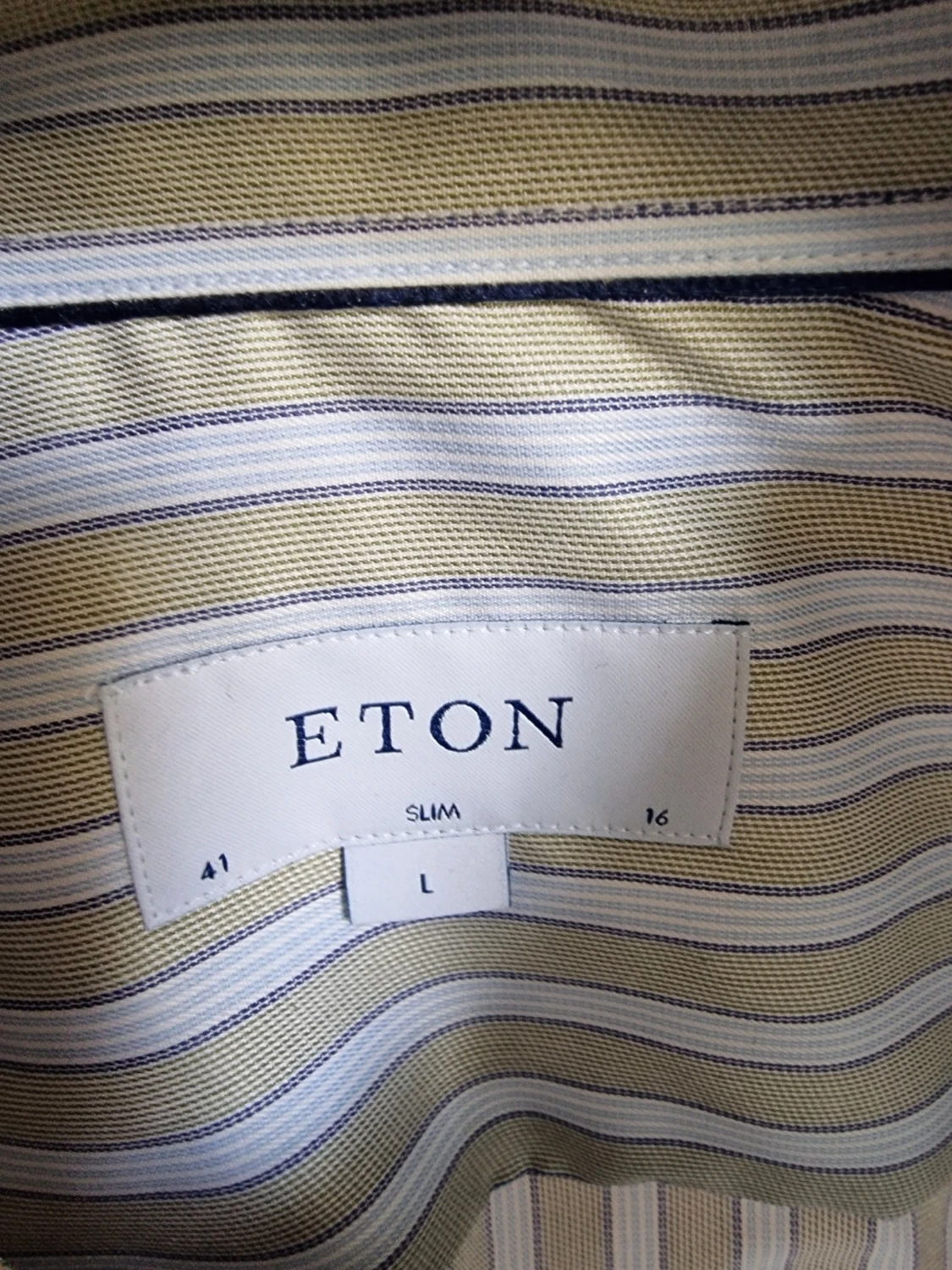 Randig skjorta från Eton, slim fit - 1