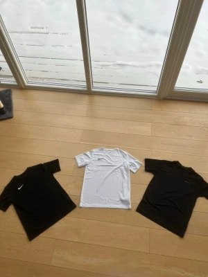 Svart och vita Nike/craft  t-shirt.  -  svart och vita t-shirtar från Nike/craft. T-shirten har rund hals, korta ärmar och är gjord i ett mjukt och lätt material som passar perfekt till träning eller chill. Enkel och stilren design. T-shirtarna är i storlek 170. 