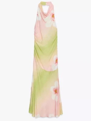 Halterneck klänning - Halterneck långklänning från Zara. Aldrig använd.