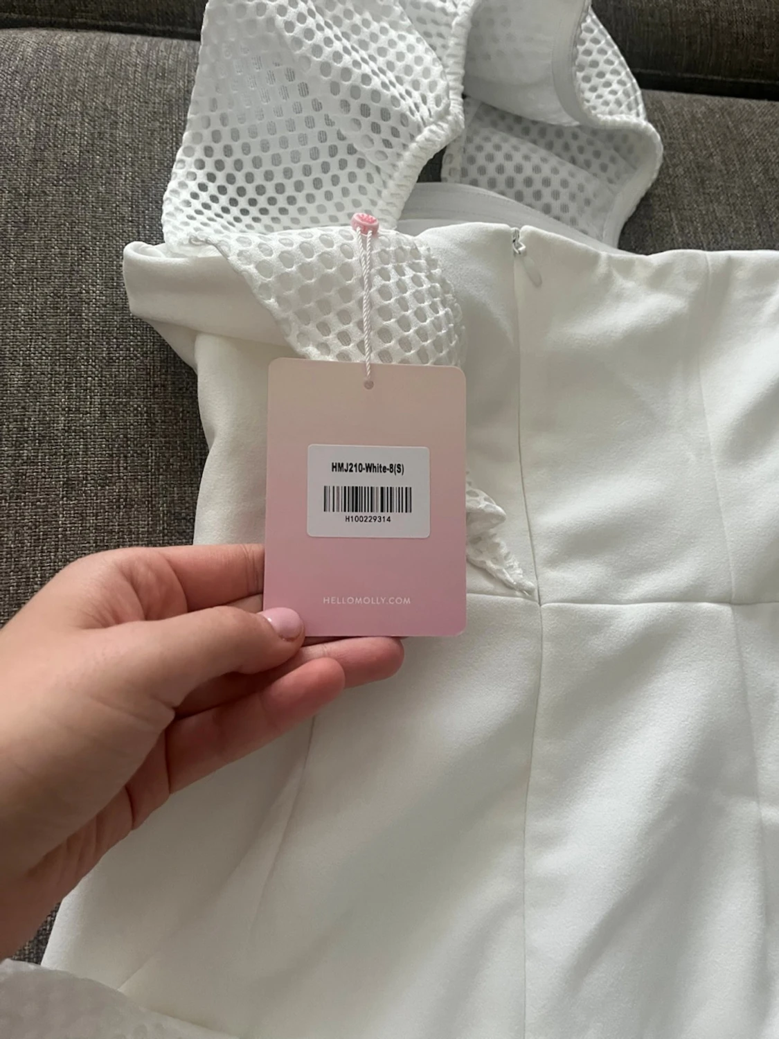 Vit omlottklänning  - 1