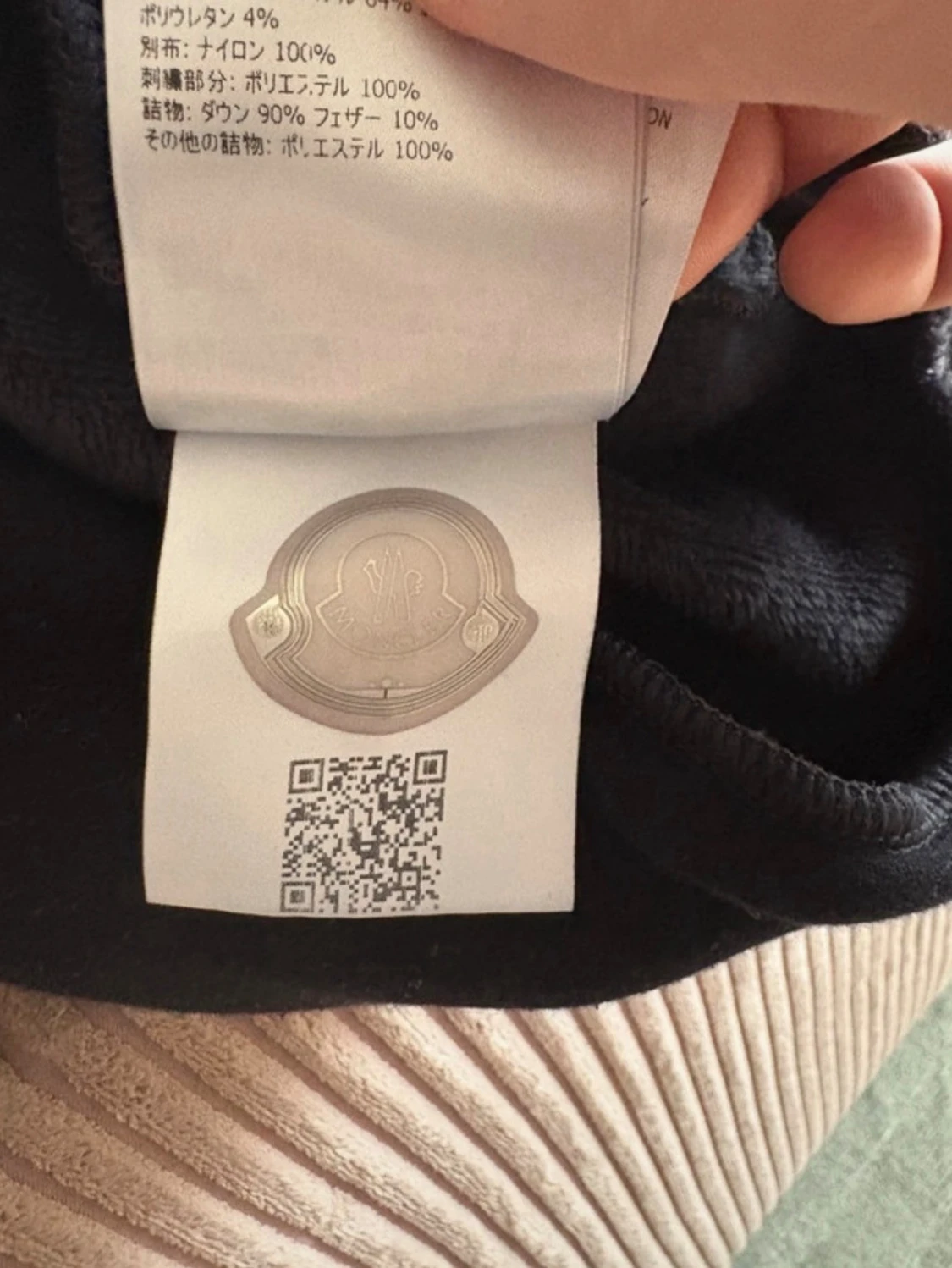 Svart Moncler hoodie med logga - 6