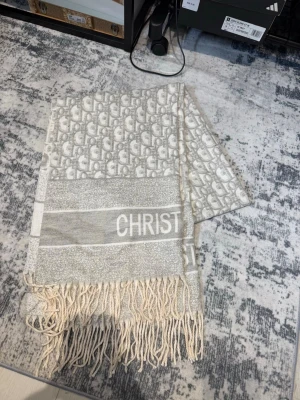 Christian Dior gray scarf - Its just like new, with no signs of use! Feel free to ask me questions. We buy and sell original only ❤️🥰