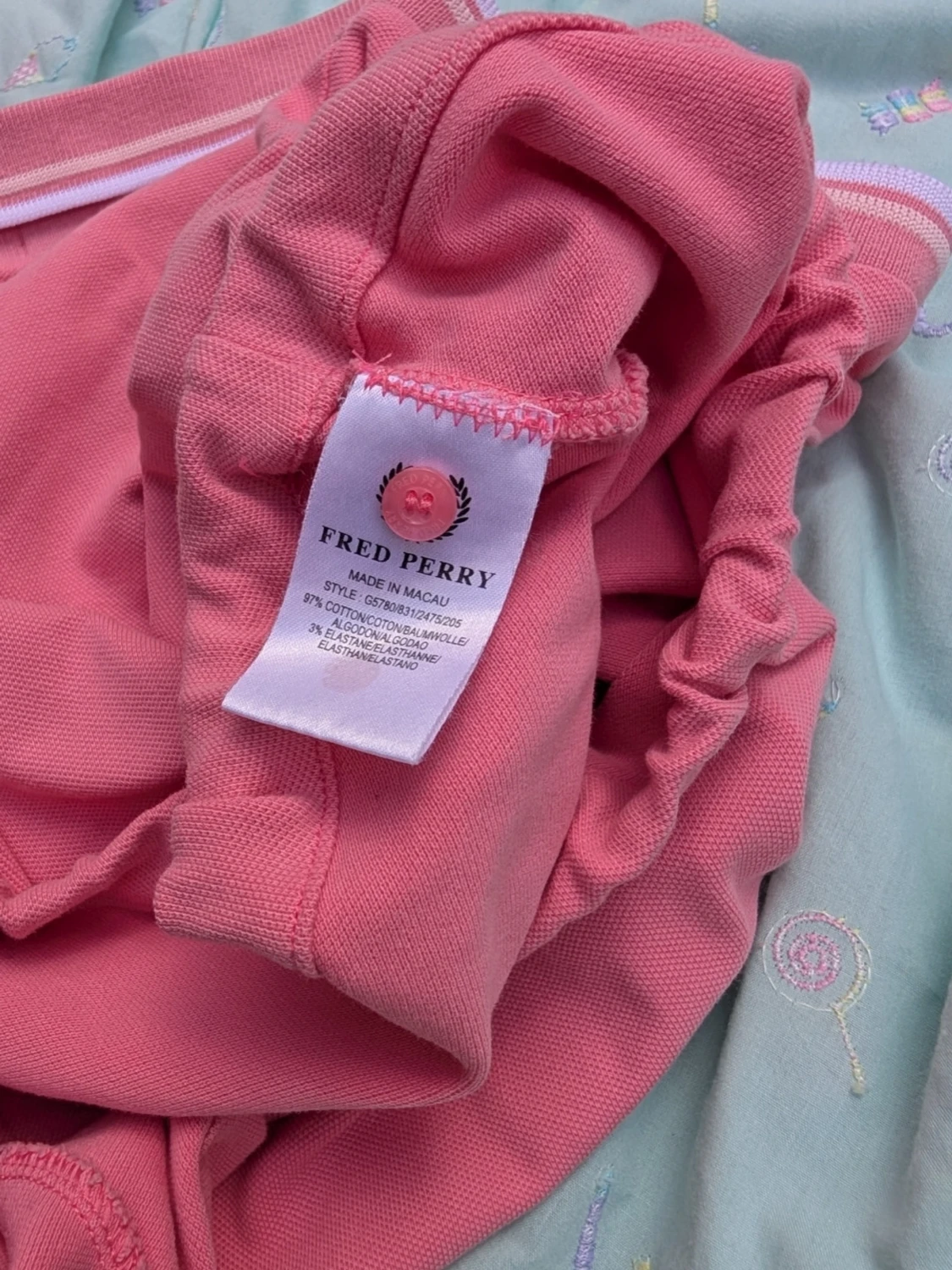 Rosa croppad pikétröja Fred Perry - 4
