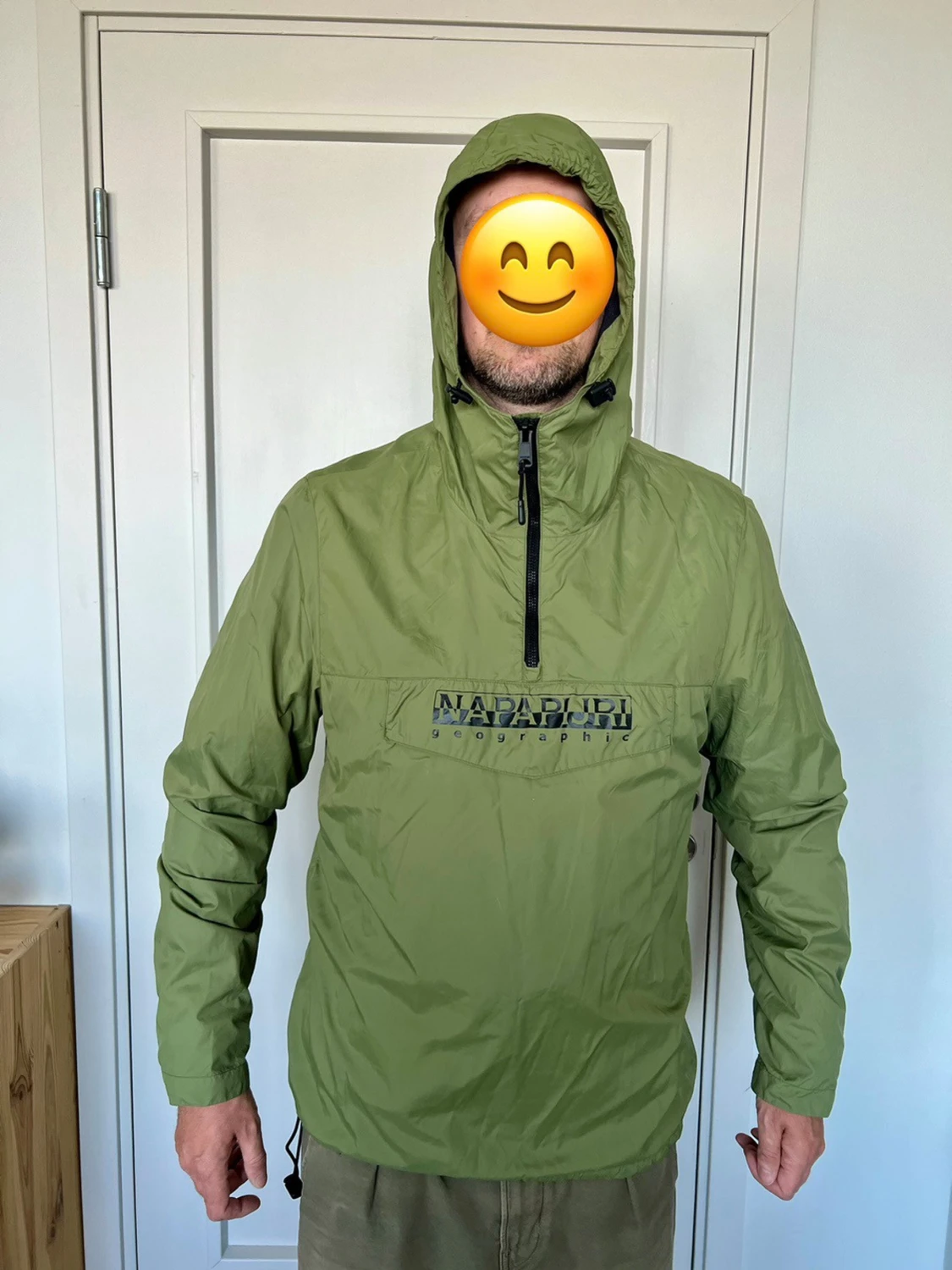 Napapijri Geographic Anorak Jacket – Olive Green