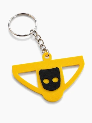 Nyckelring med Grindr logga - Unik nyckelring i plast med en cool design i form av Grindr loggan. Perfekt accessoar för att piffa upp dina nycklar eller väska. Nyckelringen har metallkedja och ring för enkel fastsättning.