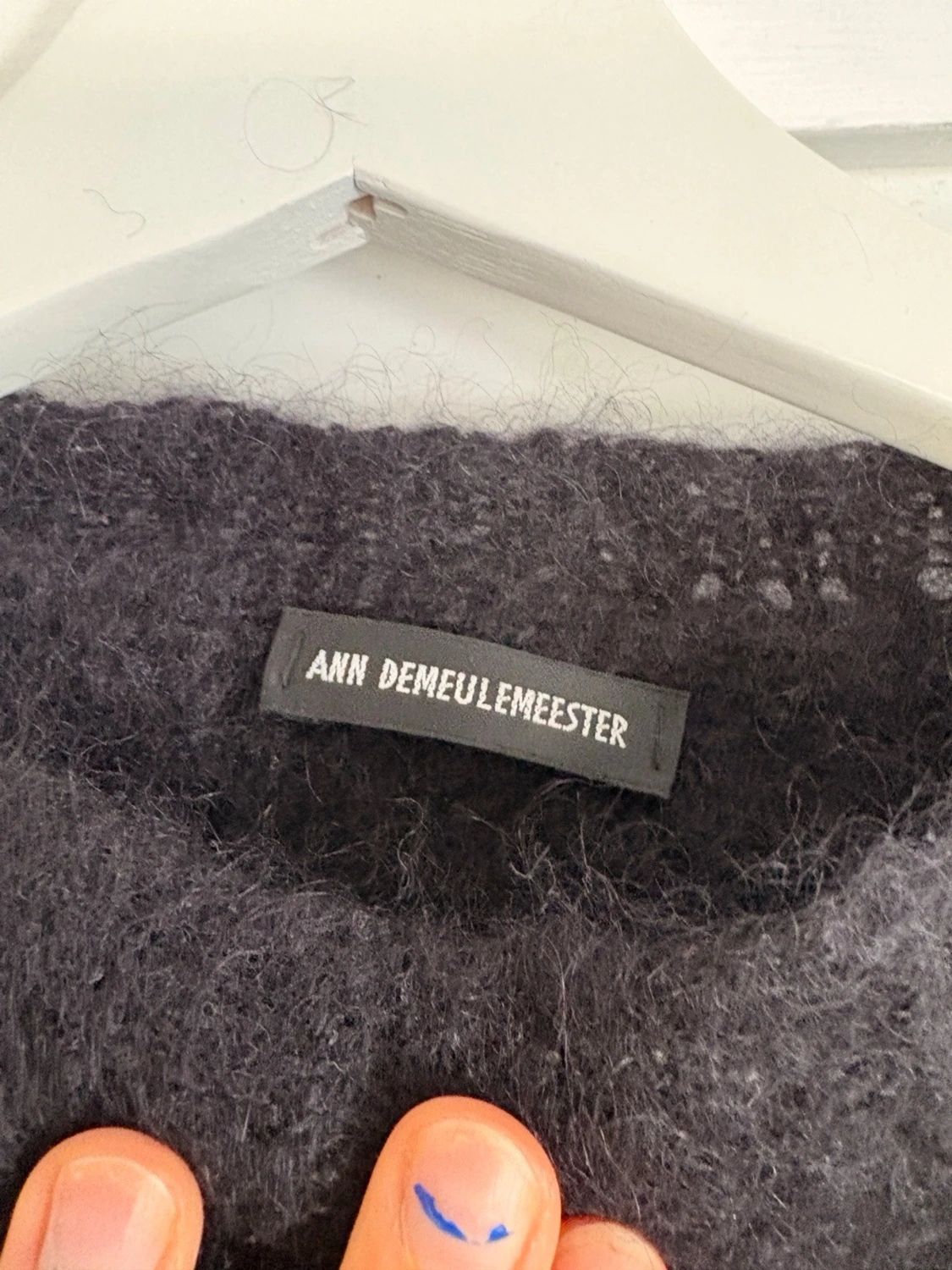 Svart stickad tröja Ann Demeulemeester - 1